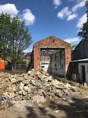 Avonley Road  during Demolition